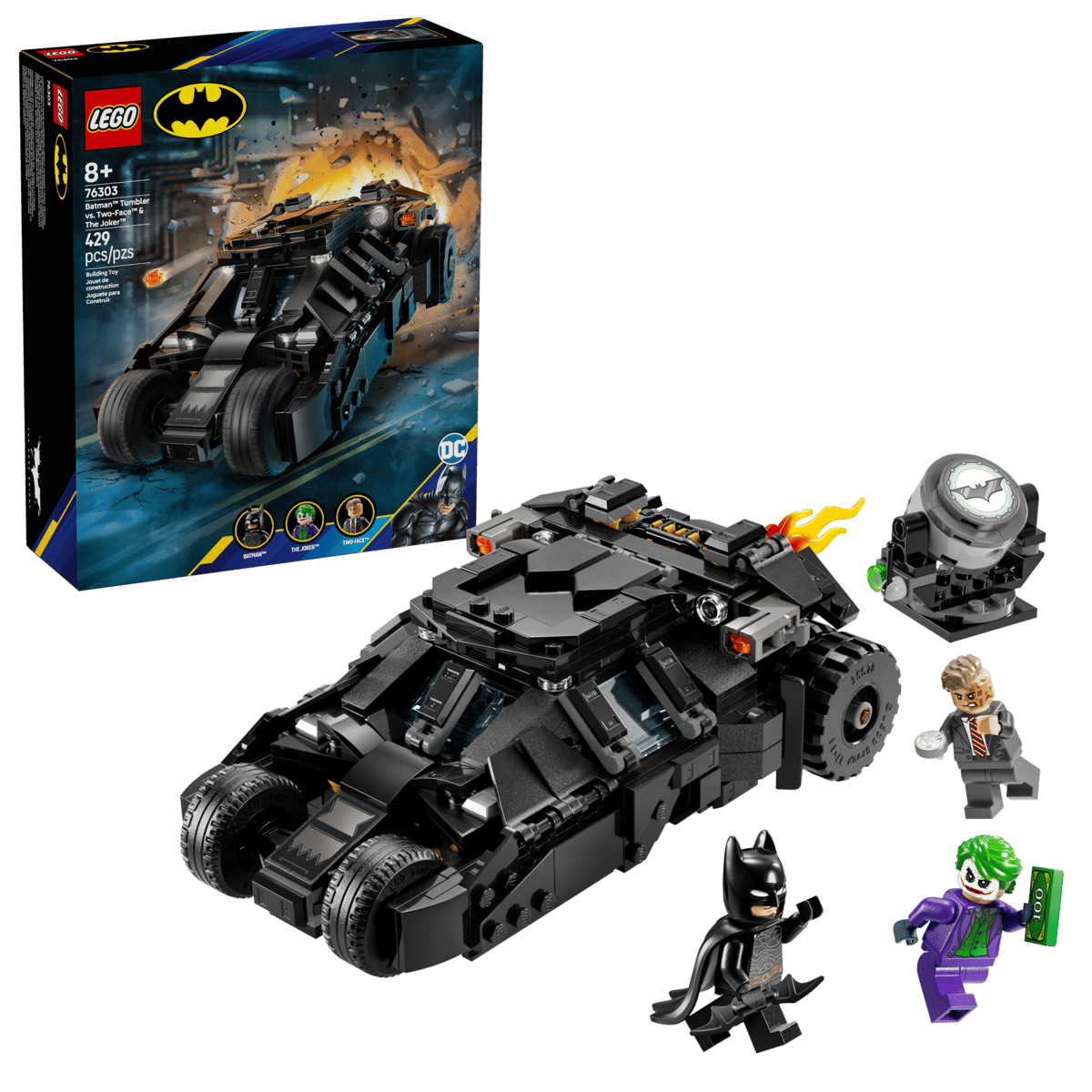 LEGO® DC 76303 Tumbler Batmana™ kontra Dwie Twarze™ i Joker™